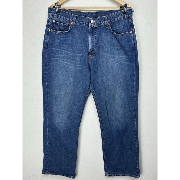 Lucky Brand Jeans Mens 36 Classic Fit Dungarees Medium Wash Straight Denim - Picture 1 of 15